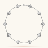 LUXURY CLOVER NECKLACE 10 PATTERNS - SILVER