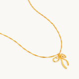 Aine Bow Necklace