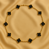 LUXURY CLOVER NECKLACE 10 PATTERNS - BLACK