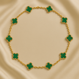 LUXURY CLOVER NECKLACE 10 PATTERNS - GREEN