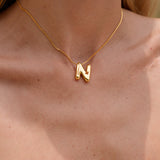 Bubbly Letter Necklace