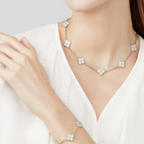 LUXURY CLOVER NECKLACE 10 PATTERNS - SILVER